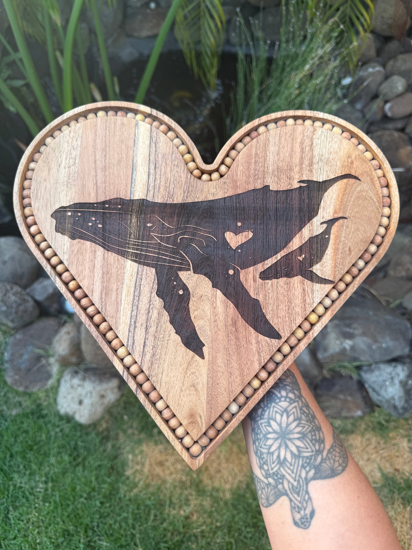 Whale Heart Cutting Board