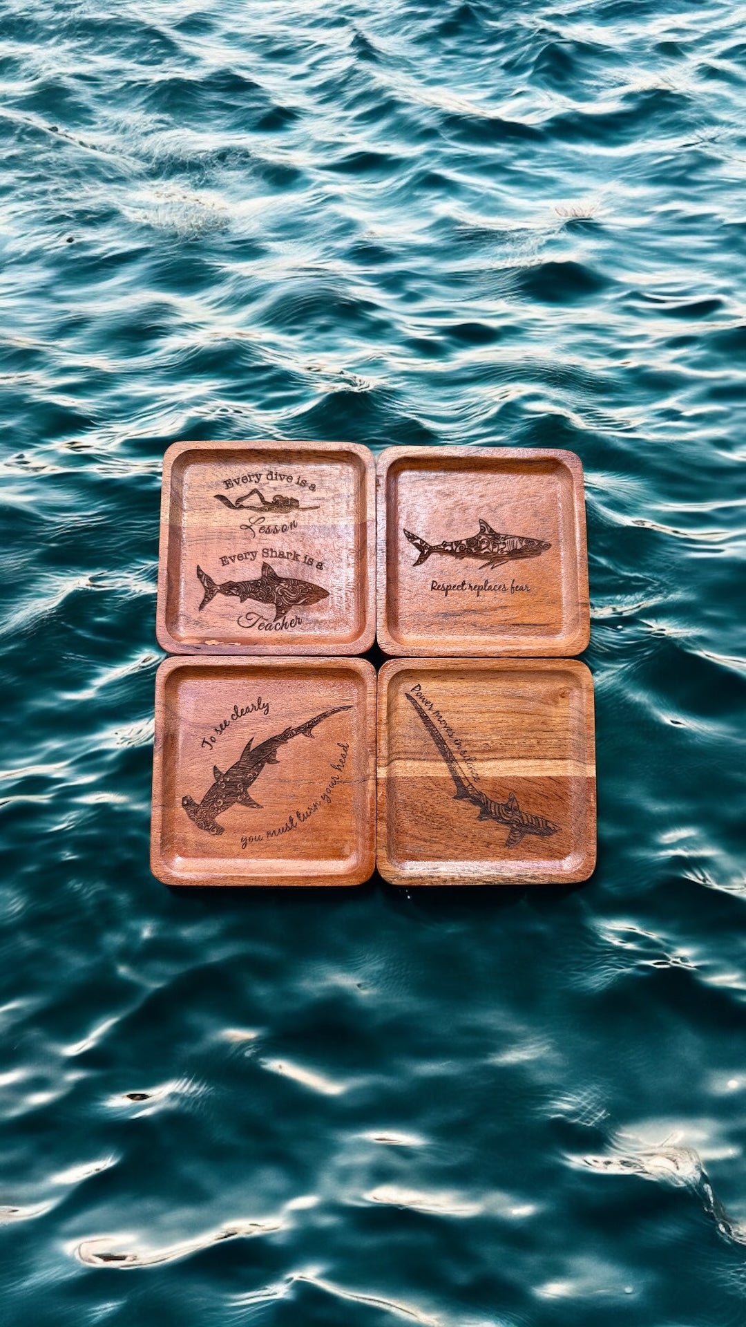 Silent Strength | The Shark Wisdom Coaster Set