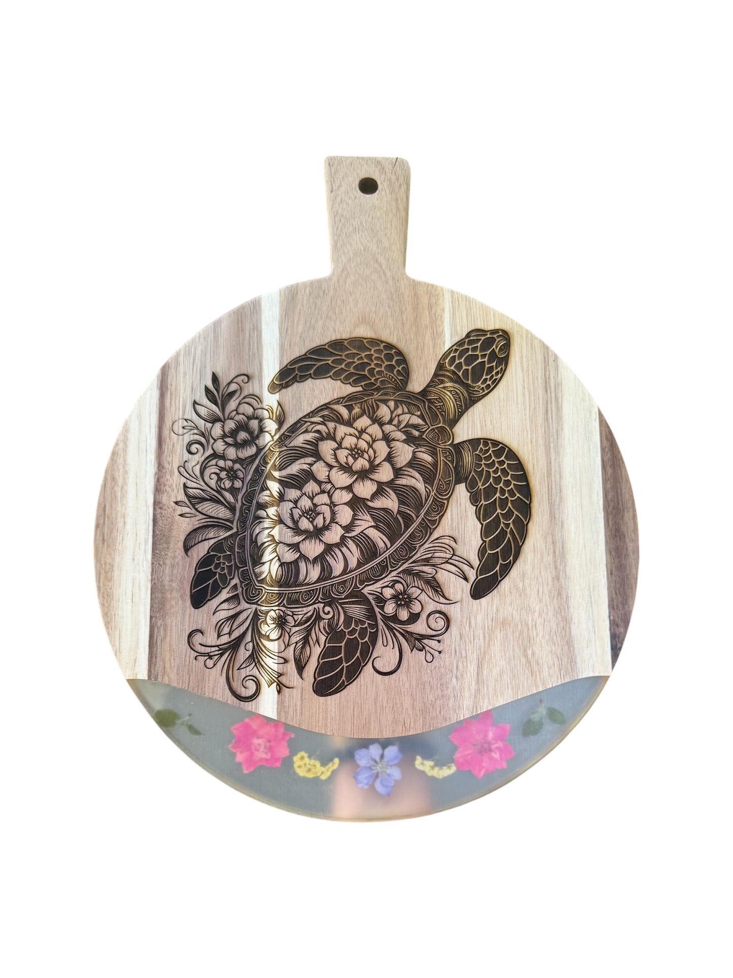 Honu Flower Resin Board